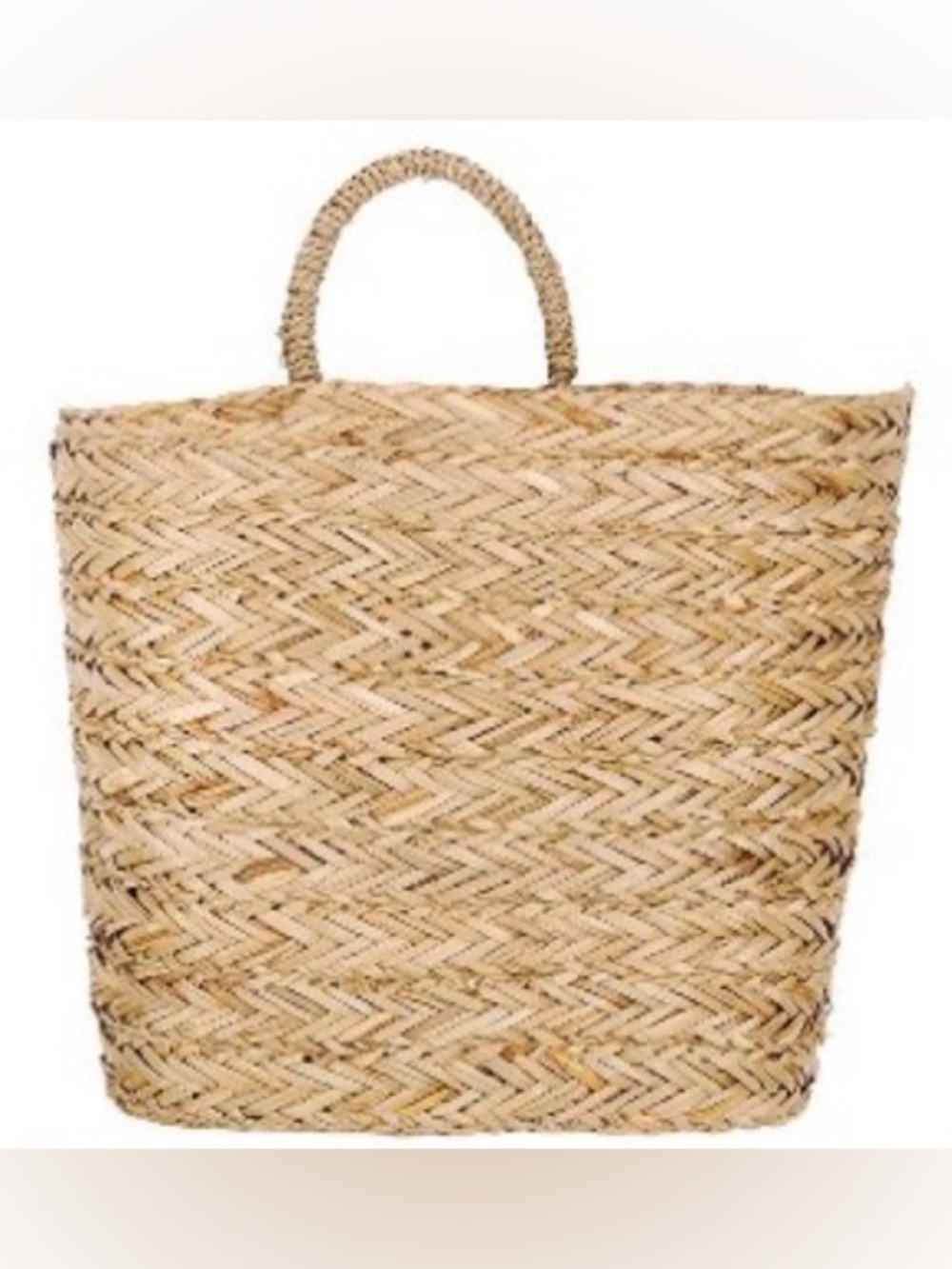 CREATIVE CO-OP NWT Handwoven Seagrass Wall Mount Basket with Handle